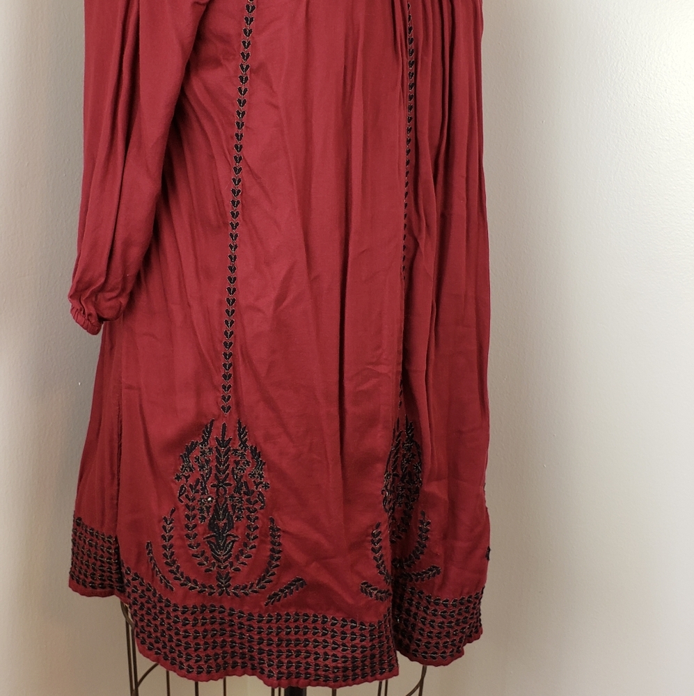Zara Cranberry Boho Dress
